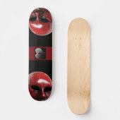 Rode Venetiaans Masker Skateboard (Voorkant)