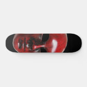Rode Venetiaans Masker Skateboard (Horizontaal)