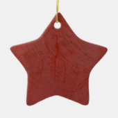 Rode Venetiaanse pleister Faux-afwerking Keramisch Ornament (Voorkant)