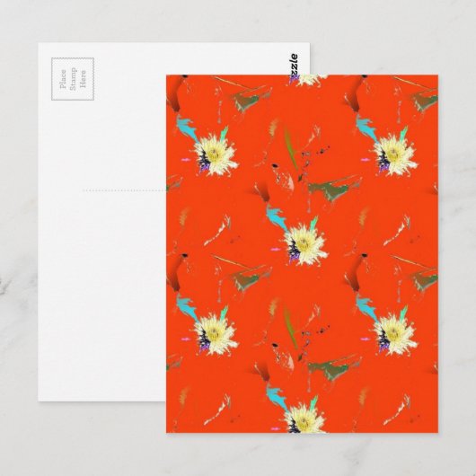 Rode ventilator Abstract Briefkaart (Voorkant / Achterkant)