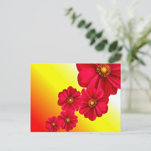 Rode ventilator Briefkaart (Staand voorkant)