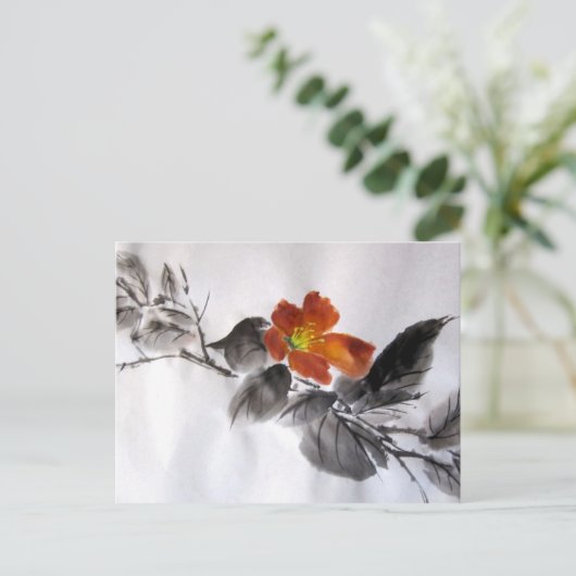 Rode ventilator Briefkaart (Staand voorkant)