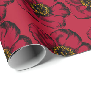 Rode ventilator cadeaupapier