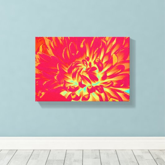 Rode ventilator canvas afdruk (Insitu (Houten vloer))