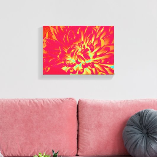 Rode ventilator canvas afdruk (Insitu (Woonkamer))