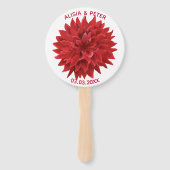 Rode ventilator handwaaier (Voorkant)