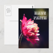 Rode ventilator heeft een Inspirerend geloof Briefkaart (Voorkant / Achterkant)