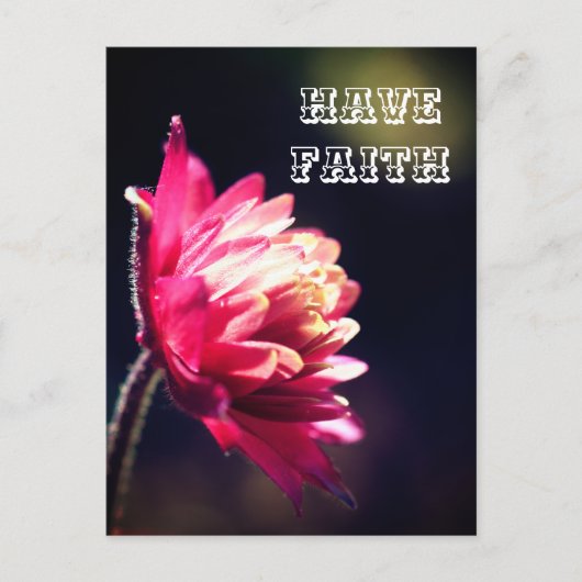 Rode ventilator heeft een Inspirerend geloof Briefkaart (Voorkant)