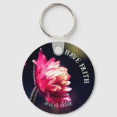 Rode ventilator heeft geloof Inspirerend gepersona Sleutelhanger (Voorkant)