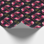 Rode ventilator in zonlicht sluit persoonlijke cadeaupapier (Hoek)