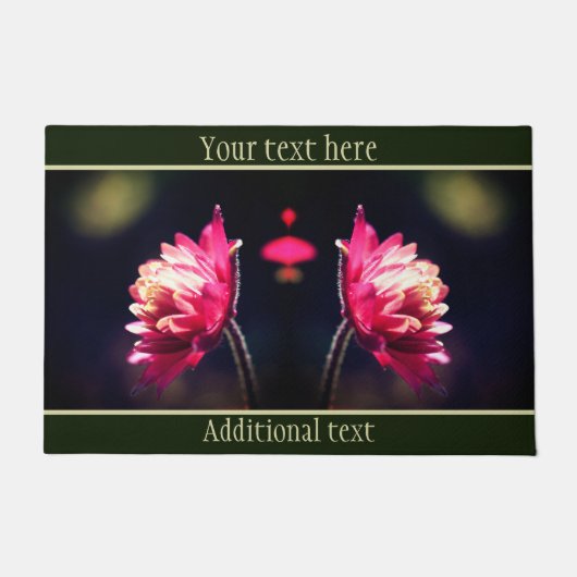 Rode ventilator in zonlicht sluit persoonlijke deurmat (Voorkant)