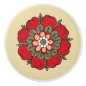  rode ventilator keramische knop (Voorkant)