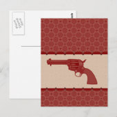 Rode ventilator Pistool Briefkaart (Voorkant / Achterkant)
