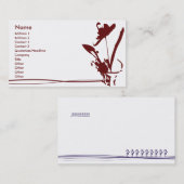 Rode ventilator - zakelijk visitekaartje (Voorkant / Achterkant)