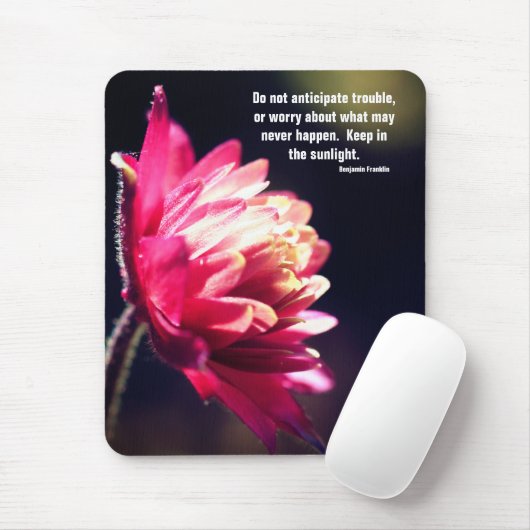 Rode ventilatorhoogte — Inspirerend Muismat (Met muis)