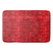 Rode ventilatorkracht badmat (Voorkant)