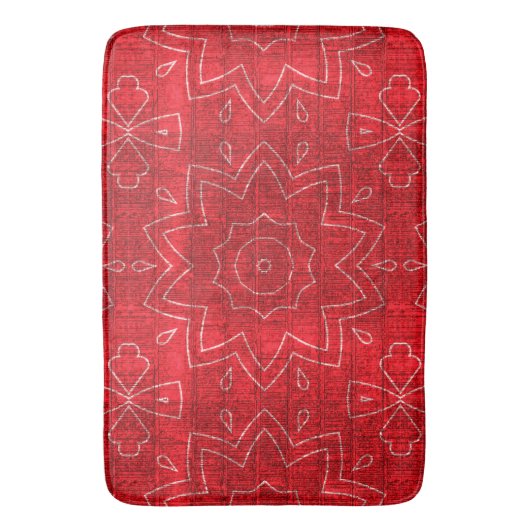 Rode ventilatorkracht badmat (Voorkant Verticaal)