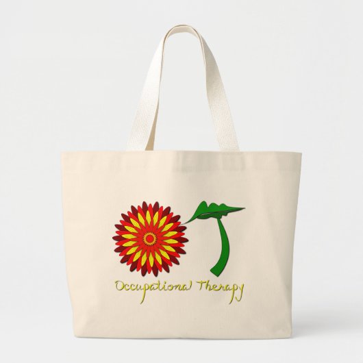 Rode ventilatorkracht grote tote bag (Voorkant)