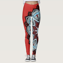Rode ventilatorkracht leggings