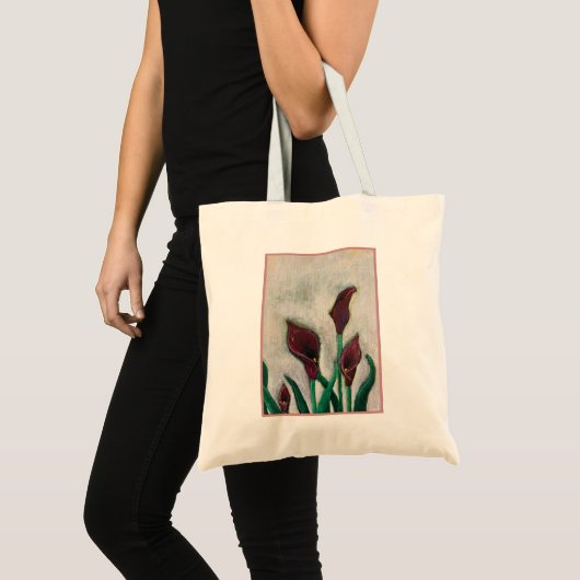 Rode ventilatorverf tote bag (Voorkant (product))