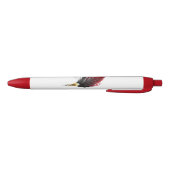 Rode veren pen met gouden penpunt (Bodem)