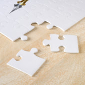 Rode veren pen met gouden penpunt legpuzzel (Zijkant)