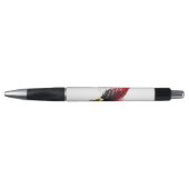 Rode veren pen met gouden punt (Voorkant)