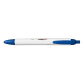 Rode veren pen met gouden punt (Achterkant)