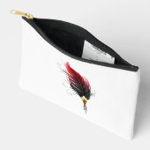 Rode veren pen met gouden punt etui (Open)
