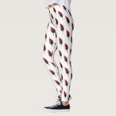 Rode veren pen met gouden punt leggings (Links)