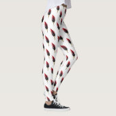 Rode veren pen met gouden punt leggings (Rechts)