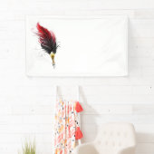 Rode veren pen met gouden punt spandoek (Insitu)