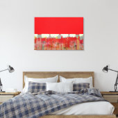 Rode verf canvas afdruk (Insitu (Slaapkamer))