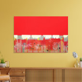 Rode verf canvas afdruk (Insitu (Woonkamer))