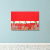 Rode verf canvas afdruk (Insitu (Houten vloer))