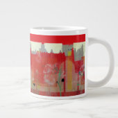 Rode verf grote koffiekop (Rechts)