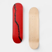 Rode verf in racks skateboard (Voorkant)
