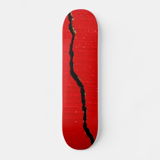 Rode verf in racks skateboard (Voorkant)