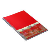 Rode verf notitieboek (Rechterzijde)