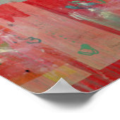 Rode verf poster (Hoek)