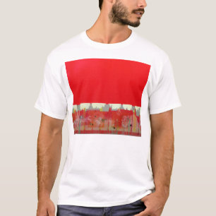 Rode verf t-shirt
