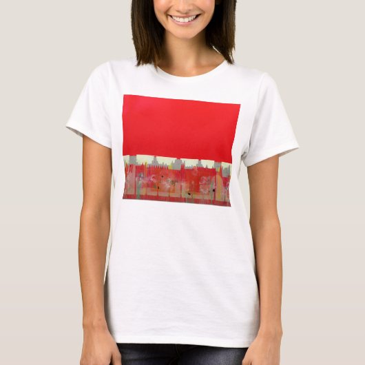 Rode verf t-shirt (Voorkant)