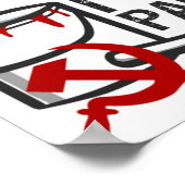 Rode verf van de socialist poster (Hoek)