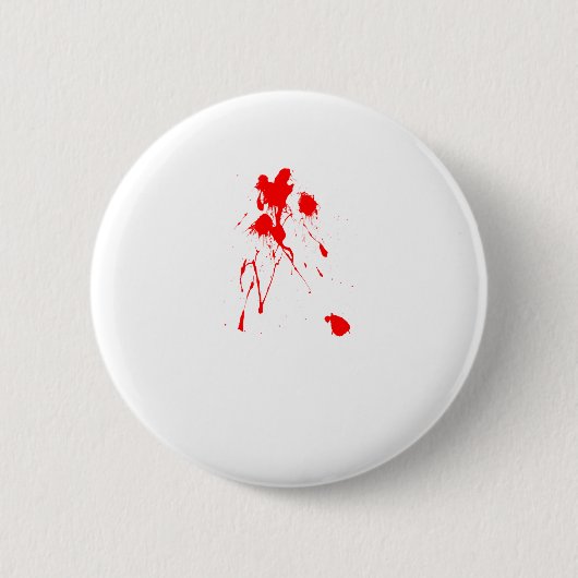 Rode verfspleet ronde button 5,7 cm (Voorkant)