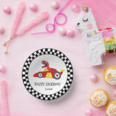 Rode Verjaardag Dinosaur race auto jongen racing k Papieren Kommen (Feest)