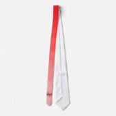 Rode verloop geometrie mesh patroon Monogram Stropdas (Achterkant)