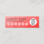 Rode Verloop Geometrische Mesh Patroon Aangepaste Klantenkaartje (Voorkant)