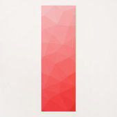 Rode Verlopen Geometrische Mesh Patroon Yogamat (Voorkant)