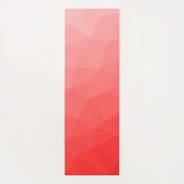 Rode Verlopen Geometrische Mesh Patroon Yogamat (Achterkant)