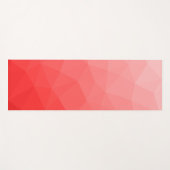 Rode Verlopen Geometrische Mesh Patroon Yogamat (Voorkant (horizontaal))